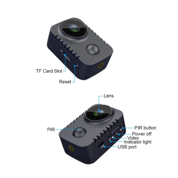 MD29 HD Mini Body Camera 1080P Security Pocket Cameras Motion Activated Small Nanny Cam for Cars Standby Espia Webcam 8H Working - Image 5