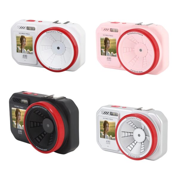 Digital Camera 64MP 2.8 Inch HD Screen 18x Digital Zoom Autofocus Selfie Portable Compact Camera for School Travel Photography - Image 2