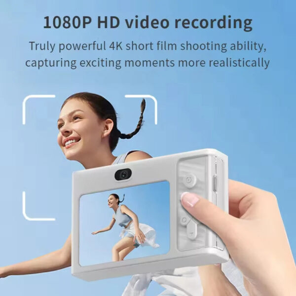 New 4K Digital Camera 1080P HD Travel Cameras 48Megapixels Cam for students Campus Selfie Entry-Level Photography Mini Retro CCD - Image 3