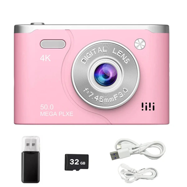 4K HD Digital Camera Dual Lens Photography Camera 2.4inch LCD CCD with Fill Light Camera Photo Video Camera for Travel Students - Image 16