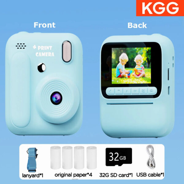 Color Printing Camera  Kids Instant Camera 32GB 1080P Thermal Print Digital Camera Print Photo Video Games Music Children Gift - Image 13