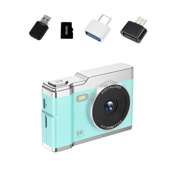 6K HD Digital Camera 2.4in IPS Display 8X Zoom 64MP Video Camera With Fill Light 4K Selfie Camera For Kids Students Teens 2025 - Image 8