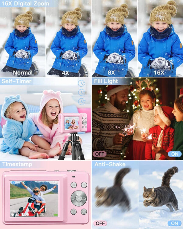 Xiaomi Digital Camera 44MP 50MP 16X Student Camera FHD 1080P Shoot Kids Camera with 32GB Card Anti-Shake Digital Video Camera - Image 3