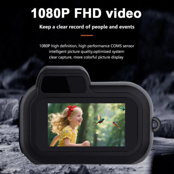 Mini Y3000 Keychain Camera 8MP Photo Tiny Digital Body Cameras Thumb Cam DV Micro Camcorder Support SD Card With Screen for Kids - Image 2