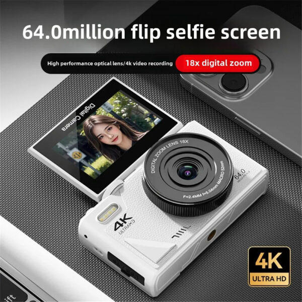 High Definition Retro WIFI DSLR Digital Camera Micro Single Student Entry Level 4K Selfie Travel Home Use Consumer Electronics