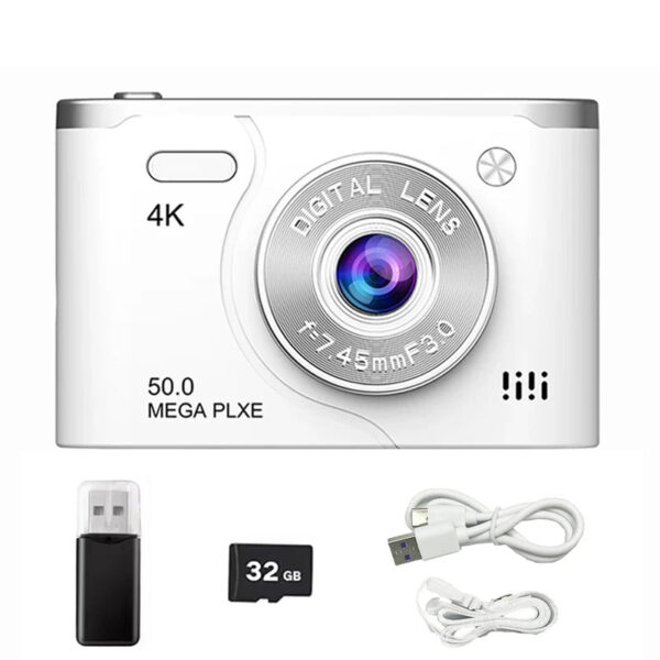 4K HD Digital Camera Dual Lens Photography Camera 2.4inch LCD CCD with Fill Light Camera Photo Video Camera for Travel Students - Image 9
