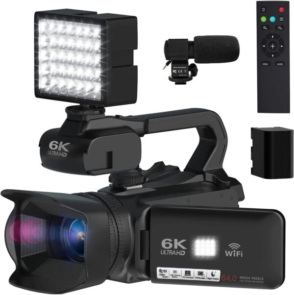 HD WIFI 6K Digital Camera 4.0 Touch Screen Video 270 Degree Rotation Night Vision 18X Digital Zoom - Image 5