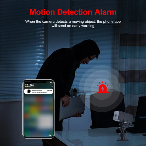 Wireless Remote Monitor Camera, WiFi, Mini Cam, Micro Cam, Tiny IP, Indoor Video Recorder, 1080P, WD9-A - Image 5