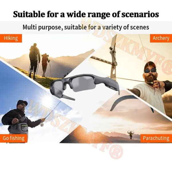 1080P HD Video Recorder WIFI APP Outdoor Sports DV Camera, Smart Glasses, Wide Angle 170° Camera, Sports Camera, Riding, Skiing - Image 5