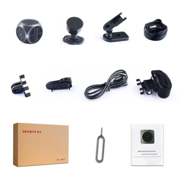 Body Mini Camera Portable 1080P HD Night Vision Video Recorder Wide Angle Motion Detection Magnet Loop Recording Espia Cameras - Image 7
