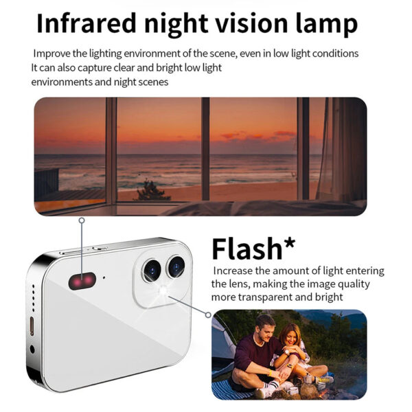 4K CCD Digital Camera 64MP Touch Screen Mini Digital Zoom IR Night Vision Video Camera Flash for Photography And Videography - Image 5