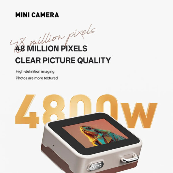 Kebidumei Mini Retro Camera With 64GB TF Card Card Reader Keychain 1080P HD Display Tiny Travel Cameras Digital Camera for Kids - Image 4
