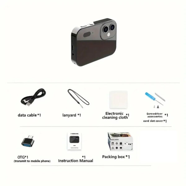 New 4K Digital Camera Night Vision Triple Lens 3Inch HD 64MP Touch Screen Entertainment Digital Camera OTG Transmission 3600mAh - Image 6