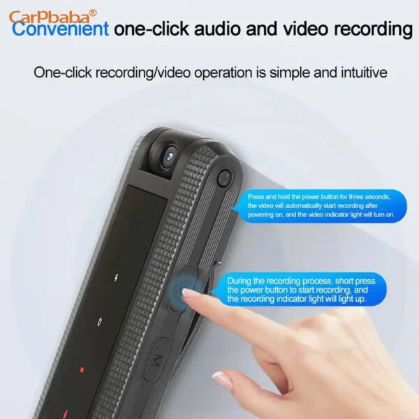 Voice recorder 180° Rotating HD Night Vision Video Recorder Wearable Body Camera Wearable Body Recorder Meeting Recorder - Image 5