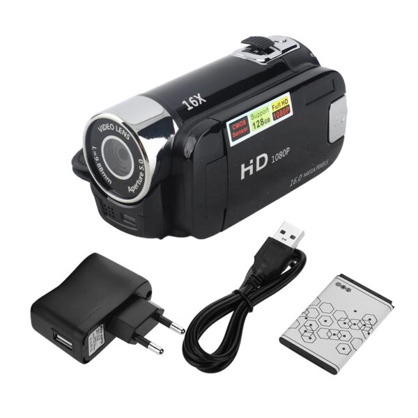 DV Camera Digital Camcorder HD Video Camera Full HD Rotation 16X High Definition Digital Camcorder Video DV Camera Digital DV - Image 7