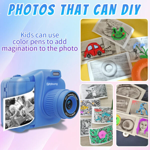 Children Instant Print Camera 10x Digital Zoom Kids Digital Photo Camera Girl's Toy Child Camera Video Boy's Birthday Gift - Image 4