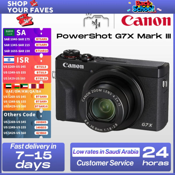 Canon PowerShot G7X Mark III Portable Small Card Digital Camera Optical Zoom 4K Video Anti Shake Vlog Live broadcast G7X3
