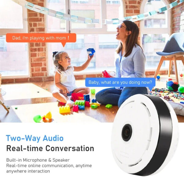V380 Pro Wifi Panorama Camera 1080P Security Camera 360 Degree Panoramic Fisheye IP Camcorder Night Vision Surveillance Cam - Image 2
