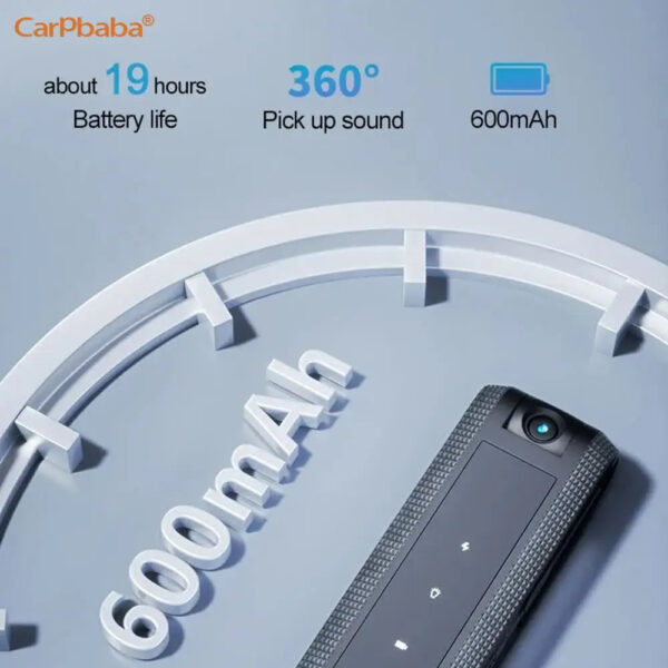 Voice recorder 180° Rotating HD Night Vision Video Recorder Wearable Body Camera Wearable Body Recorder Meeting Recorder - Image 6