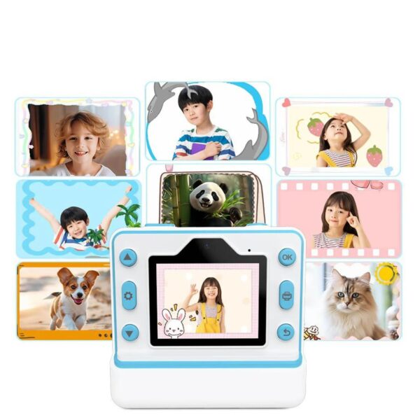 Print Camera 1080P HD 48MP Dual Lens 2.4 Inch  Screen Photo Video Camera 16X Digital Zoom Flash Timing Function Print Camera - Image 5