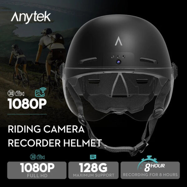 Anytek 2MP 1080P  Water-proof Helmet Sports DV Action Camcorder For Cycling Riding Camera Motorbike Video Digital Camera - Image 2