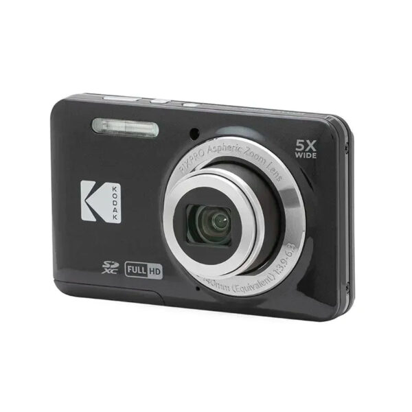 KODAK PIXPRO FZ5 Black 16MP Digital Camera 5X Optical Zoom 28mm Wide Angle 1080P Full HD Video 2.7" LCD Vlogging Camera - Image 3