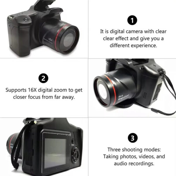 Digital Camera Portable 16X Zoom Video Camcorder Photography Telephoto Camera For Students Beginner Professional Photographer - Image 2