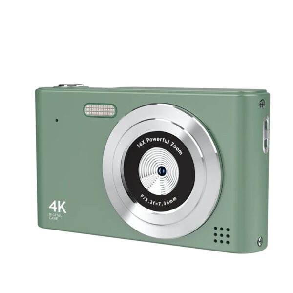H15 HD 1080P 2.4 Inches 240X320 Digital Camera Rechargeable Cameras With 16X Zoom Compact Camera 44MP Cameras Green