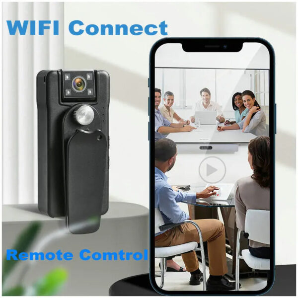 A50 1080P Mini Digital Camera WIFI Remote Control 150 Degrees Wide Angle Rotation Lens Bodycam Sports DV with Rotating Back Clip - Image 2