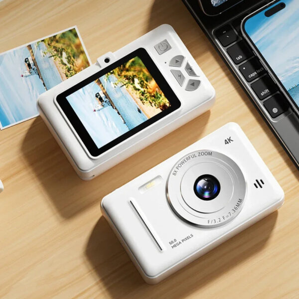 4K Digital Camera 5000W Pixel Retro CCD Portable Card Camera Entry-level Camera Dual Camera Flash 50 Million Pixels Auto Focus - Image 2