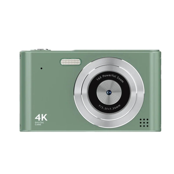 H15 HD 1080P 2.4 Inches 240X320 Digital Camera Rechargeable Cameras With 16X Zoom Compact Camera 44MP Cameras Green - Image 3