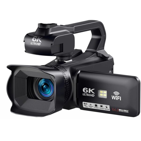 HD WIFI 6K Digital Camera 4.0 Touch Screen Video 270 Degree Rotation Night Vision 18X Digital Zoom - Image 2