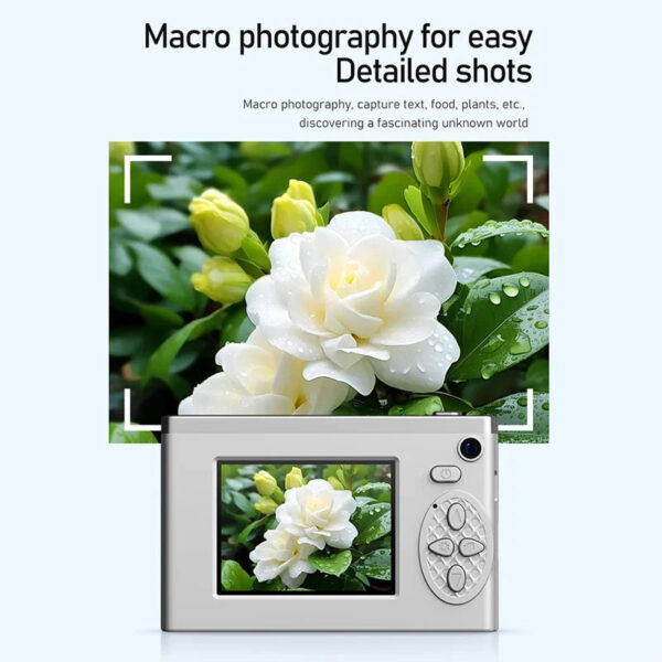 4K HD Digital Camera Dual Lens Photography Camera 2.4inch LCD CCD with Fill Light Camera Photo Video Camera for Travel Students - Image 5