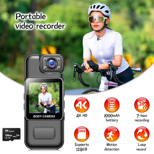 Xiaomi Ultra HD 4K WiFi Mini Camera Portable Digital Video Recorder Body Cam Infrared Night Vision Sports DV Small Camcorder - Image 2
