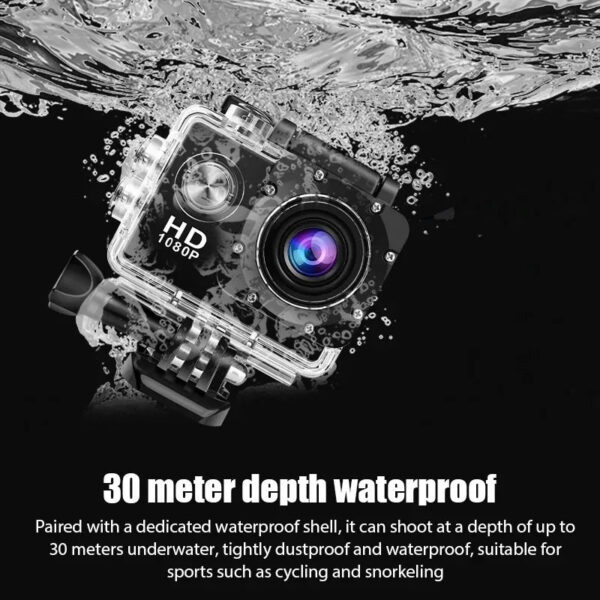 Action Camera 3MP 900mAh Underwater Waterproof Case Outdoor Sports Helmet Video Recording Cameras With 2.0 HD Screen - Image 3