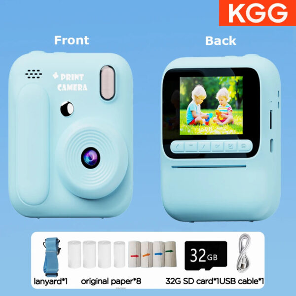 Color Printing Camera  Kids Instant Camera 32GB 1080P Thermal Print Digital Camera Print Photo Video Games Music Children Gift - Image 15