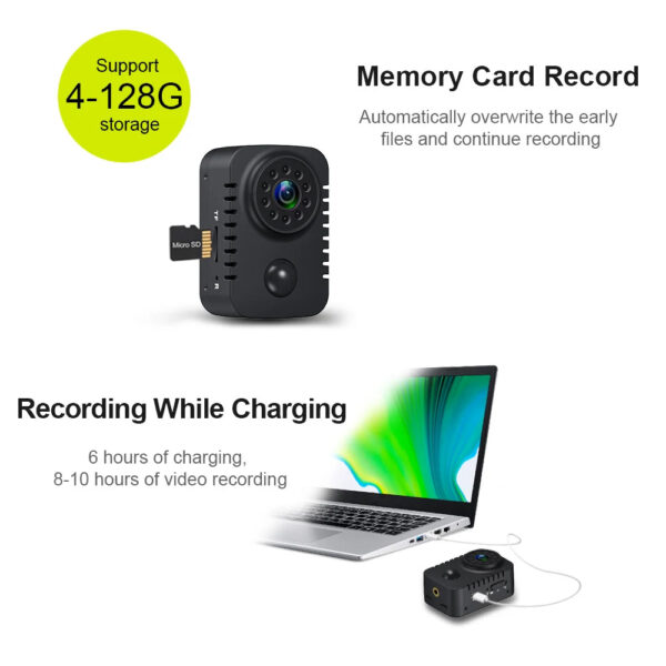 MD29 HD Mini Body Camera 1080P Security Pocket Cameras Motion Activated Small Nanny Cam for Cars Standby Espia Webcam 8H Working - Image 3