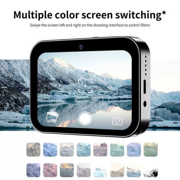 128G 4K Digital Camera Night Vision Triple Lens HD 64MP 3Inch Touch Screen Entertainment Digital Camera OTG Transmission 3600mAh - Image 3
