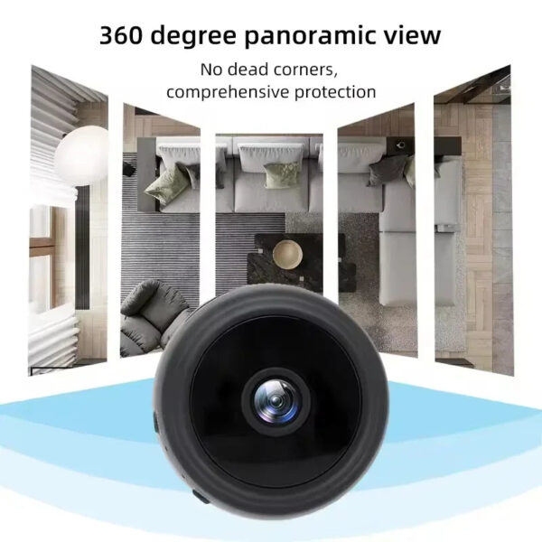 Mini Camera WiFi Wireless Smart Home Security System with Remote Monitoring Motion Detection HD Video Night Vision