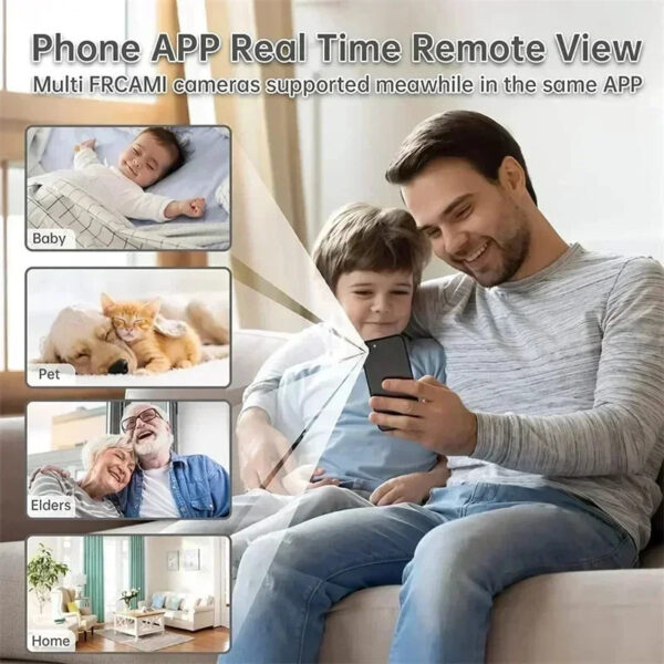 Mini Camera WiFi Wireless Smart Home Security System with Remote Monitoring Motion Detection HD Video Night Vision - Image 4