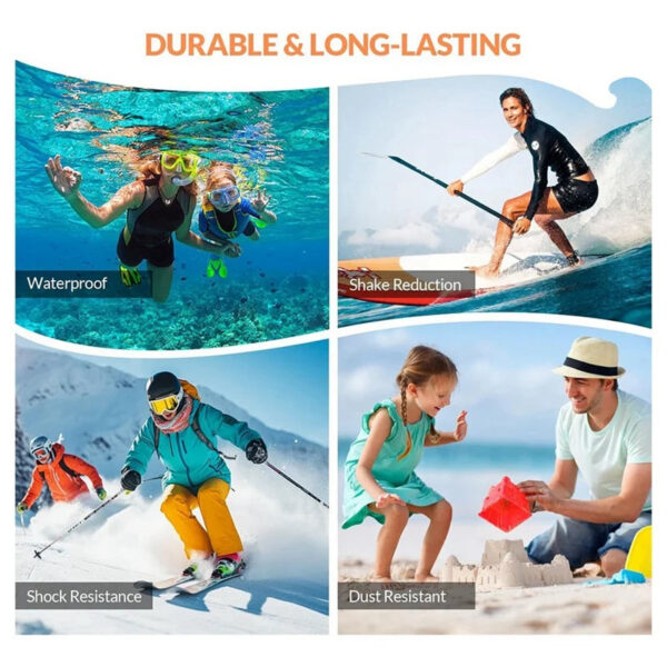 4K Underwater Camera 33 FT Waterproof Camera With Dual Screens Selfie 48MP Autofocus Digital Camera For Snorkeling - Image 5