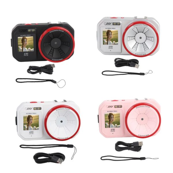 Digital Camera 64MP 2.8 Inch HD Screen 18x Digital Zoom Autofocus Selfie Portable Compact Camera for School Travel Photography - Image 6