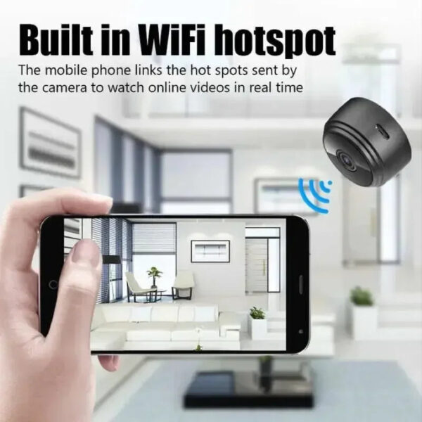 A9 WiFi Mini Camera HD Wireless Video Recorder Voice Recorder Security Monitoring Camera Smart Home For Infants And Pets - Image 3