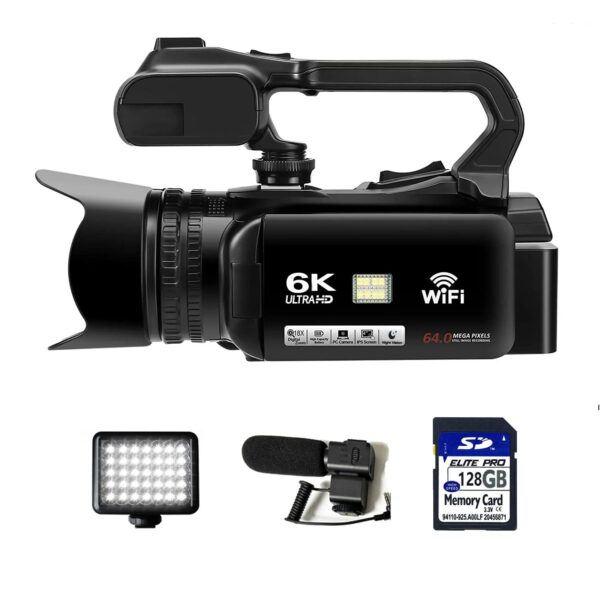 HD WIFI 6K Digital Camera 4.0 Touch Screen Video 270 Degree Rotation Night Vision 18X Digital Zoom - Image 3