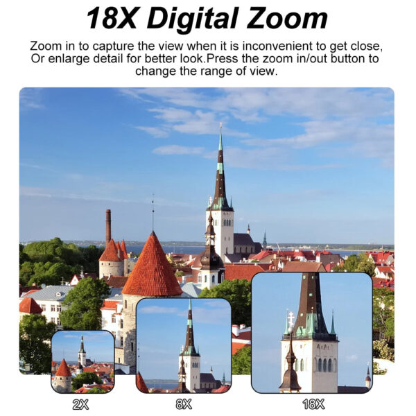 Digital Photography Camera WIFI 5K 18X Digital Zoom Vintage Vlog Video Recorder YouTube 5MP 180° Flip Screen Selfile With Flash - Image 5