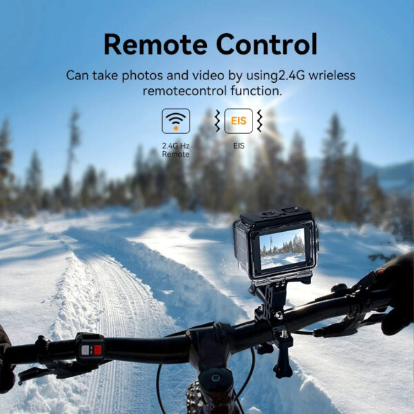 Null 4K Outdoor WiFi Action Camera Helmet Video Recording 4K/30FPS WiFi 2.0" 170DGPS 4X Zoom Underwater Waterproof Sports Camera - Image 4