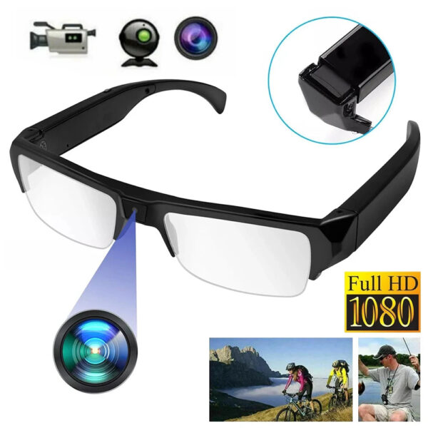 HD 1080P Mini Camera Glasses DVR Glasses Camera Sports Video Glasses Outdoor Glasses Camera Conference Process, Driving, etc. - Image 4