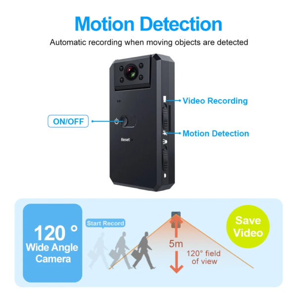 MD90-1 Mini Camcorder 1080P Body Camera Night Vision Sport Outdoor DV Voice Video Recorder Action Cam - Image 3