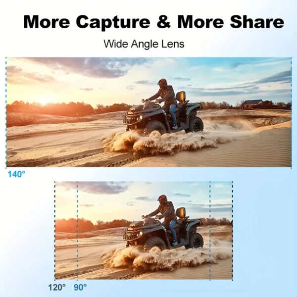 Action Camera Ultra HD 2.0 inch Screen Underwater 30M Waterproof Helmet Video Recording Cameras Outdoor Cycling Mini Sport Cam - Image 2