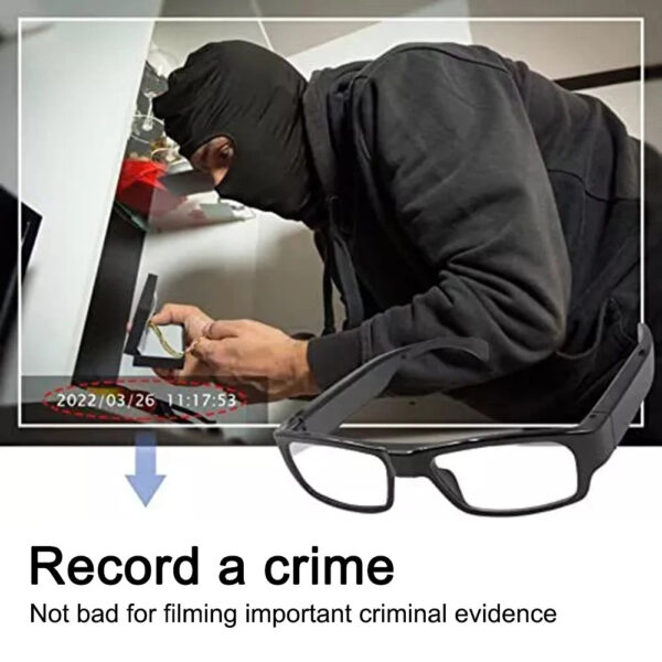 HD 1080P Mini Camera Glasses DVR Glasses Camera Sports Video Glasses Outdoor Glasses Camera Conference Process, Driving, etc. - Image 5